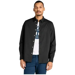 Timberland Stretch Poplin Langarmhemd - black S