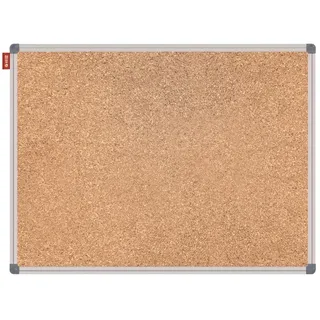 Memobe Pinnwand Kork 120x90 cm - Pinwand Korktafel mit Aluminiumrahmen - Korkplatte für Foto Hängen, Notizen - Korkwand Naturkorkoberfläche - Cork Board für Büro - Korkplatten für die Wand