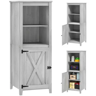 Outsunny Geräteschrank 0,60 x 0,60 m Hellgrau