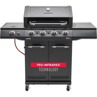 Char-Broil Gasgrill Advantage CORE B 4 Brenner, TRU-Infrared Technology, Seitenbrenner, Gusseisen Roste - Ideal für draßen, Garten, Terrasse