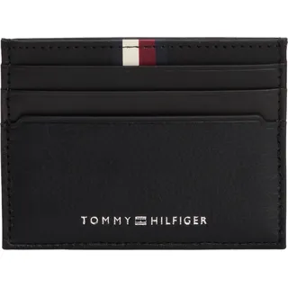 Tommy Hilfiger Herren Kartenetui aus Leder, Schwarz (Black), Einheitsgröße