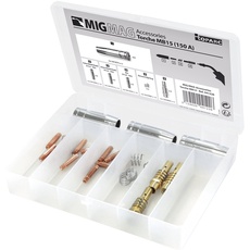 GYS 041226 Verbrauchsmaterialien Box für MIG Taschenlampe 150 A, 0,00 V, weiß, Set 26 teilig