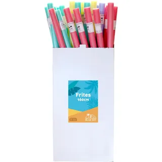 Blue Sky - Schwimmnudel - Badeschlauch - Wassernudel Poolzubehör - 044100A - Zufällige Farbe - Schaumstoff - 160 cm x 6 cm - Outdoor-Spiel - Strand - Ab 3 Jahren