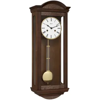 Hermle Pendelwanduhr in Wurzelholzoptik 71001-030141 1/2 Std. Schlag Braun 66cm x 25cm x 14cm