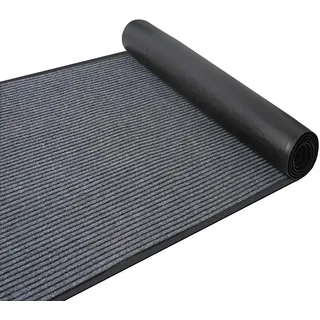 Teppich Läufer Meterware 300x90 cm Schmutzfang Fußmatte für Küche Flur Büro | Rutschfest Kommerziell Teppichläufer Schmutzfangmatte Küchen Korridor Teppich Waschbar Schmutzfangläufer Eingangsmatte,Grau
