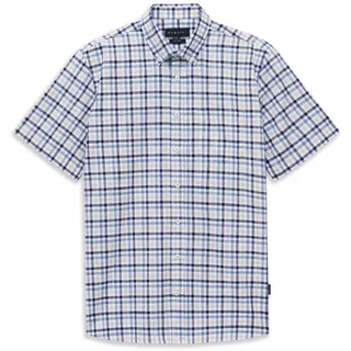 Bugatti Kurzarmhemd »Modern Fit« kariert, mit Brusttasche & Button-Down