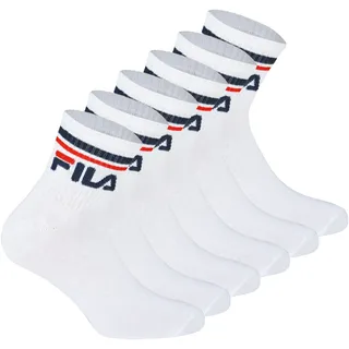 Fila Socken 6er Pack Weiß 39-42