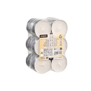 STARPAK Teelichter weiß, 24 St.