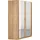 Eckschrank Bremen 118 x 199 x 118 cm Braun