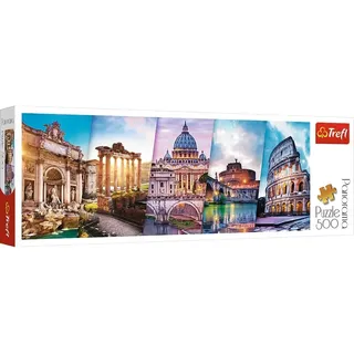 Trefl Trefl, Puzzle, Reise nach Italien, 500 Teile, Panorama, Premium Quality, für Erwachsene und Kinder ab 10 Jahren, Farbig