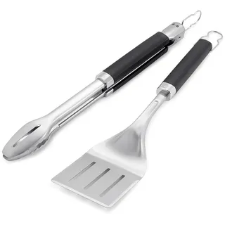 Weber Grillbesteck-Set 46 cm Edelstahl Schwarz