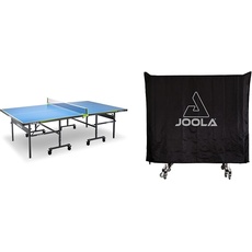 JOOLA 11134 Tischtennisplatte Outdoor Rally-Profi Tischtennistisch 6 MM & Tischtennis-Abdeckung für den Außenbereich, passend für Klapptische und Flache Tische