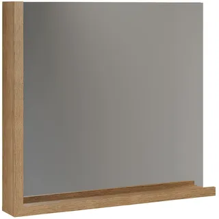 Die Möbelfundgrube trendteam smart living - Synnax - Wandspiegel - Evoke Eiche - Garderobenspiegel mit 1 Ablage für Schlüssel und Dekoration - (BxHxT) 80 x 72 cm - Spiegel für den Flur