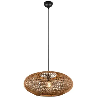 Trio Hängeleuchte Hedda 1-flg. 150 cm oval braun/schwarz Metall