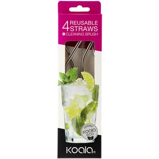 Koala INTERNATIONAL 62610001 Trinkhalme, Edelstahl