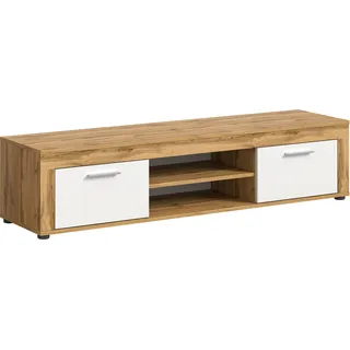 Home Affaire Aosta Lowboard 160 cm Weiß Holz