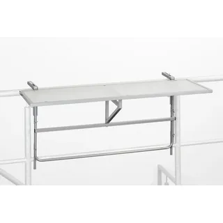 Merxx Balkonhängetisch 120 x 60 x 40 cm Silber
