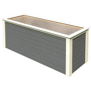 Karibu Hochbeet 28 mm 245 x 85 x 92 cm terragrau