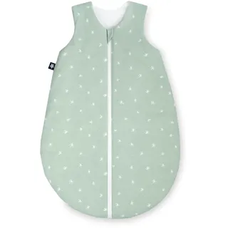 Julius Zöllner Sommerschlafsack Jersey, 0,5 TOG, waschbar bei 60°C, Made in Germany, OEKO TEX Standard 100, Stary, Gr. 80/86