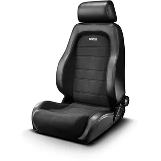 Sparco Sportsitz GT - Schwarz Skai + Schwarz Mikrofaser - Verstellbar