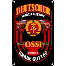 Blechschild 20x30 cm - Deutscher Geburt original Ossi