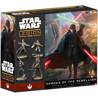 Asmodee Asmodee, Star Wars: Legion – Heroes of The Rebellion, Erweiterung, Atomic Mass Games, Tabletop, 2 Spieler, 14+ Jahre, 120-180 Minuten, Deutsch, Mehrsprachig