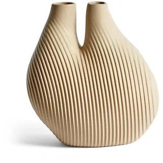 Hay W&S Chamber Vase aus Porzellan in der Farbe Beige, Maße: 14cm x 20cm x 22cm, 508175