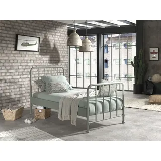 Vipack Jugendbett Bronxx 90 x 200 cm Holz und Metall grün