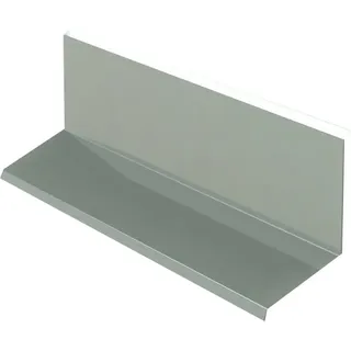 Obere Wandanschluss Br. 200 mm, 3 m, Prefalz stucco, Hellgrau P.10 RAL 7005