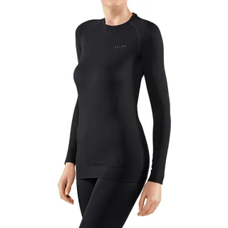 Falke Damen Langarmshirt Maximum Warm black 3000, XS