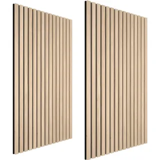 tectake Akustikpaneele Sonic Wall, je 60 x 120 x 2,1 cm, Größe flexibel anpassbar, Eiche hell , Eichefarben , Holz , 60x2.1x120 cm , Ce , Tapeten & Wandverkleidungen, Akustikpaneele