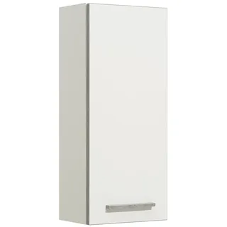 Pelipal Badezimmer Hängeschrank Quickset 953 in Weiß Glanz, 30 cm breit | Bad Wandschrank mit 1 Tür und 2 Einlegeböden