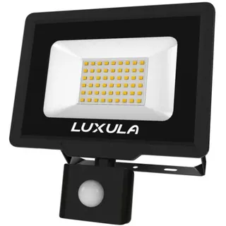 LUXULA LED Außenstrahler 50 W 5000 lm inkl. Bewegungsmelder schwarz