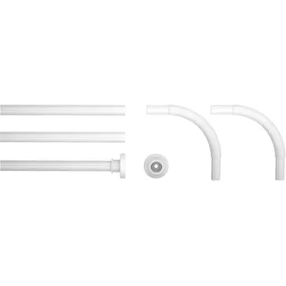 Sealskin Duschvorhangstange L-Form 90 x 90 cm weiß