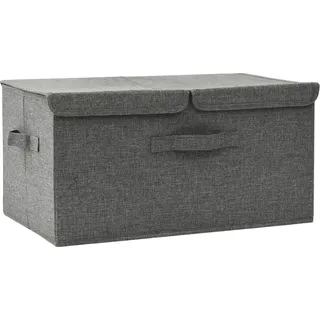 vidaXL Aufbewahrungsbox Stoff 50x30x25 cm Anthrazit - Grau