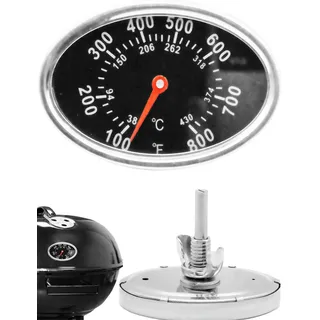 HOMETOOLS.EU® Analoges Thermometer, für BBQ Grill Bräter Räucher-Ofen, 7,5 cm, 38-430 °C