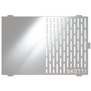 Skotti Grillplatte Gr.ONESIZE Edelstahl grau/silber
