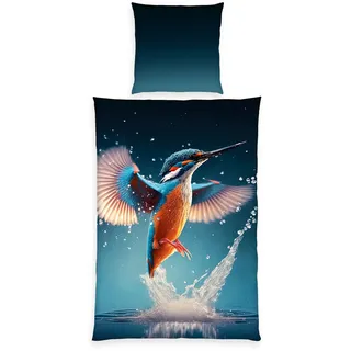 Herding Eisvogel Mehrfarbig 135 x 200 cm + 80 x 80 cm