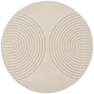 The CarPET Teppich »Elisa« rund 12 mm Höhe, beige