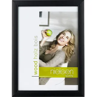 Nielsen Bilderrahmen , Schwarz , Holz , Kiefer , massiv , rechteckig , 30x40 cm , Bilder & Rahmen, Bilderrahmen, Bilderrahmen & Fotorahmen