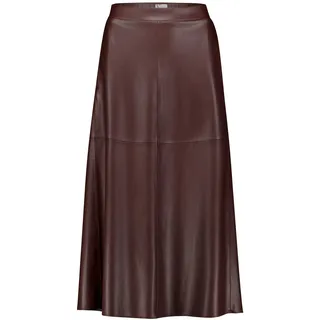 Lederrock VERA MONT "Lederrock mit Taschen", Damen, Gr. 38, braun (rostbraun), Einsatz: 50% Polyacryl PAN. 50% Polyester PES., Röcke Lederrock
