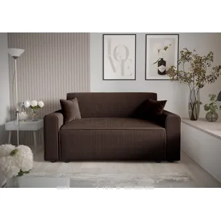 Roe Furniture | Schlafsofa - MIRA BIS - 171 x 90 cm - Braun - Funktionalität & Stil - Mit Bettkasten - Sofa - Sofabett - Braun
