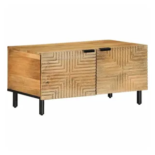 vidaXL Couchtisch Braun 80x50x40 cm Massivholz Mango - Braun