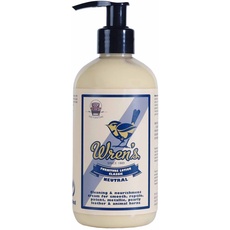 Wren's Furniture Lotion Classic – Lederreiniger, Lederpflege und Polstermöbel Reiniger – 3 in 1 – Exklusiv Hohe Qualität Seit 1889 – 300 ml Flasche mit Pumpdosierer