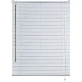 Storesdeco Jalousien vinyl venetianische mit weißer Zugschnur 135x160 , Weiß , Kunststoff , 135 cm , Heimtextilien, Vorhänge, Rollos, Jalousien