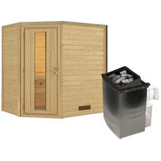 Bild von Sauna Svea Eckeinstieg, 9 kW Saunaofen mit Steuerung