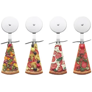 Excelsa Lollypop Pizzaschneider, Edelstahl, Mehrfarbig, 15 x 7 x 2 cm