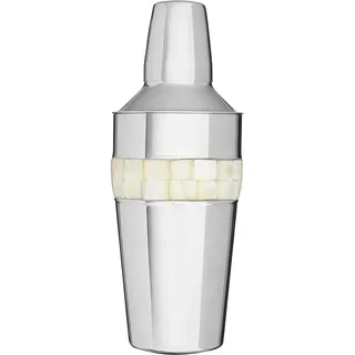 Premier Housewares Cocktail Shaker, Mother of Pearl Inlay Design, Rostfreier Stahl