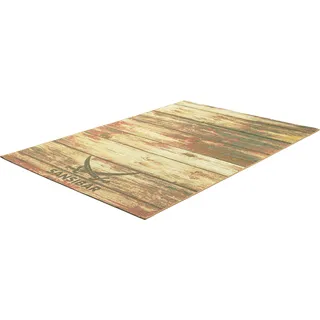 Sansibar »Rantum Beach SA-029« rechteckig 5 mm Höhe Flachgewebe, modernes Design, Motiv Holzdielen, In- & Outdoor geeignet