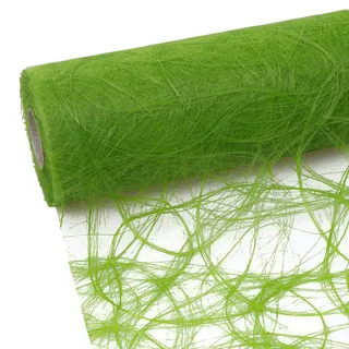 Sizoweb Tischläufer Tischband 25 Meter Rolle zur Dekoration für verschiedene Anlässe wie Ostern, Weihnachten, Hochzeit oder Taufe (Farbe: Apfelgrün, Maße: 20 cm x 25 m, besonders robust, abwaschbar)